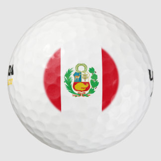 Balles De Golf Drapeau péruvien