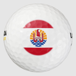 Balles De Golf Drapeau polynésien