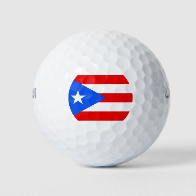 Balles De Golf Drapeau portoricain (Porto Rico) (Devant)