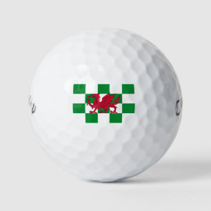 Balles De Golf Drapeau rouge celtique mystique du dragon du Pays 