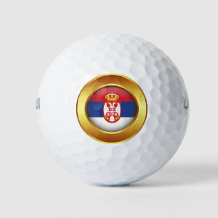 Balles De Golf Drapeau serbe