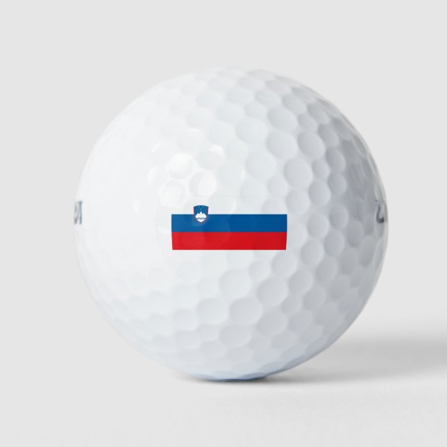 Balles De Golf Drapeau Slovénie - Slovénie (Devant)