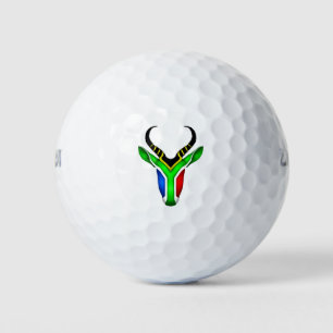 Balles De Golf Drapeau sud-africain springbok