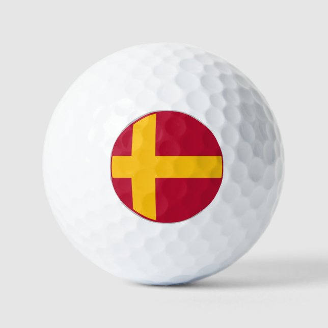 Balles De Golf Drapeau suédois de Finlande (Recto)