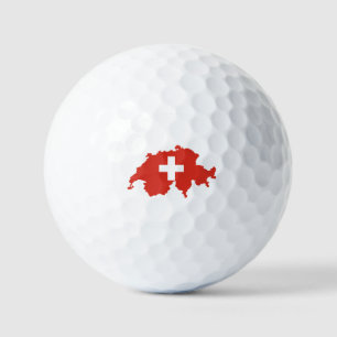 Balles De Golf Drapeau Suisse