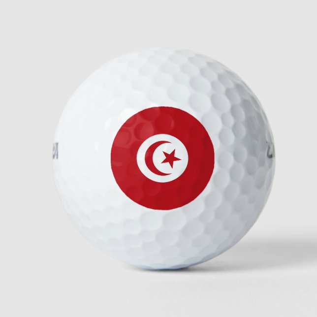 Balles De Golf Drapeau tunisien (Devant)