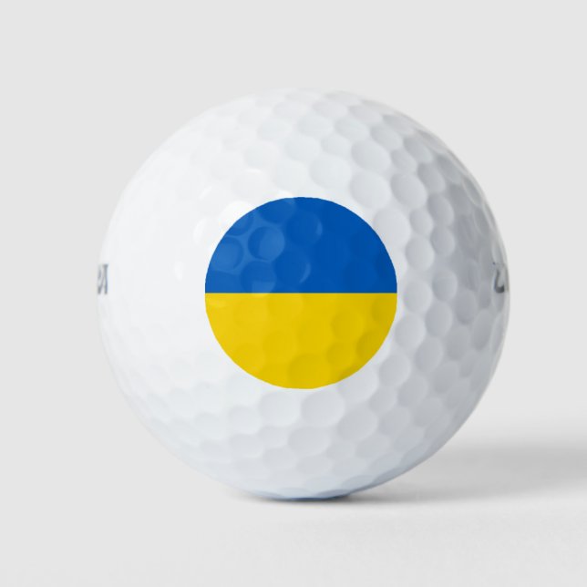 Balles De Golf Drapeau ukrainien (Devant)