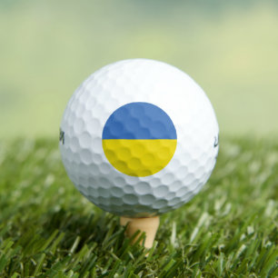Balles De Golf Drapeau ukrainien Slava Ukraini С л а в а р У к  d