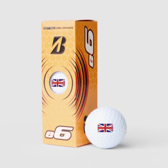 Balles De Golf Drapeau Union Jack britannique (Emballage)