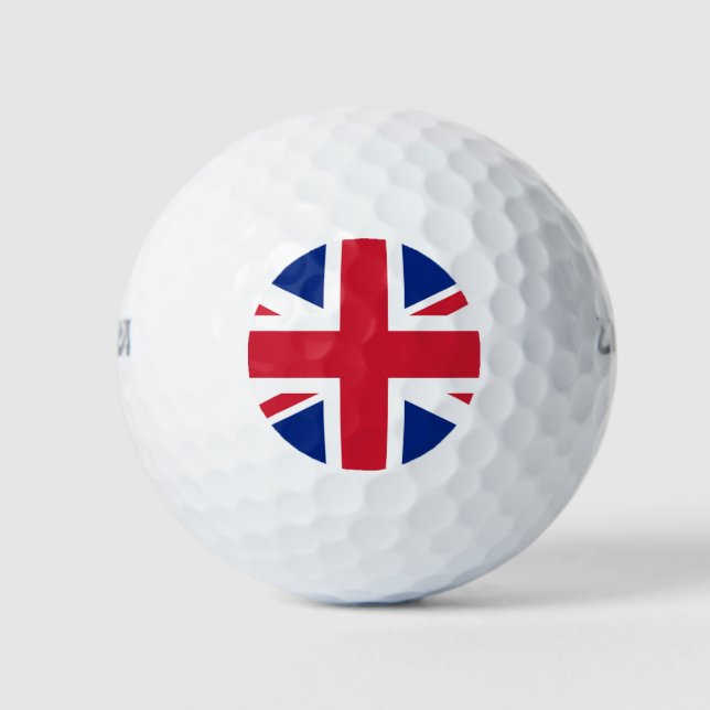 Balles De Golf Drapeau Union Jack wu gbt (Devant)