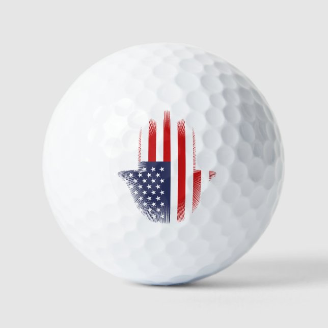 Balles De Golf Drapeau USA (Recto)