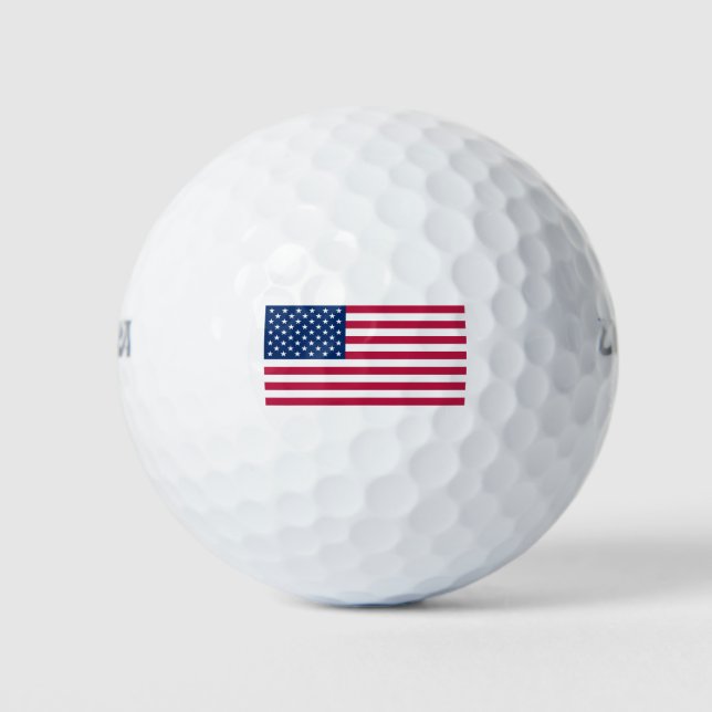 Balles De Golf drapeau usa (Devant)