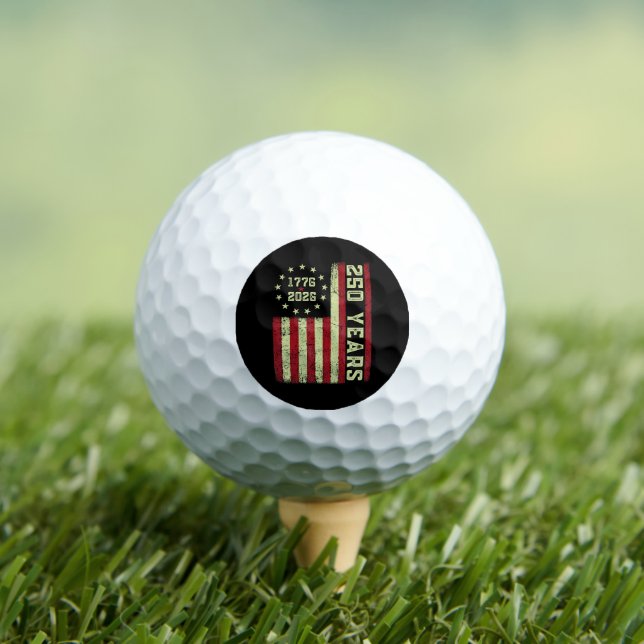 Balles De Golf Drapeau USA 250e anniversaire (T-shirt Insitu)