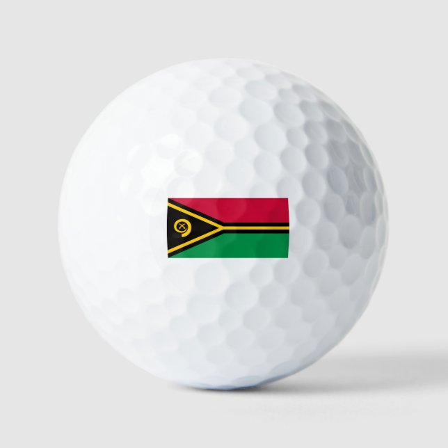 Balles De Golf Drapeau vanuatan, Drapeau du Vanuatu (Recto)