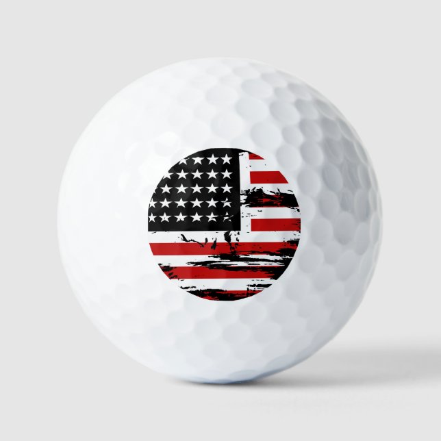 Balles De Golf Drapeau vintage (Recto)