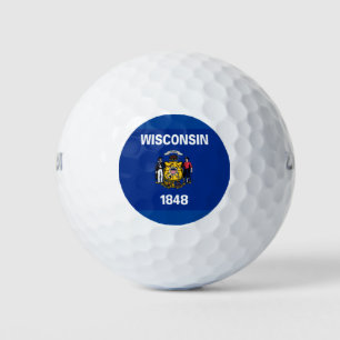 BALLES DE GOLF DRAPEAU WISCONSIN