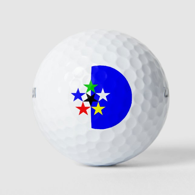 Balles De Golf Drapeaux du monde - FOTW - drapeau Golf Balls (Devant)