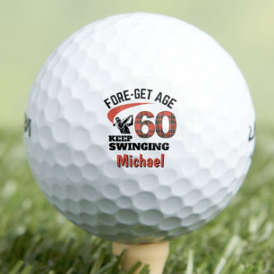 Balles De Golf Drôle 60e anniversaire papa cadeau - Continuez à f