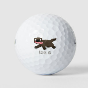 Balles De Golf Drôle animal avide de carcajou