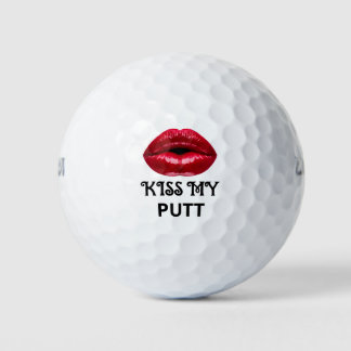 Balles De Golf Drôle Baiser My Putt Golf Balls