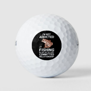 Balles De Golf Drôle cadeau de poisson Je ne suis pas accro à la
