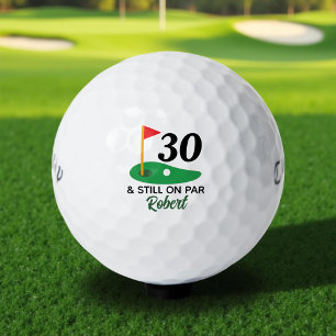 Balles De Golf Drôle cadeau personnalisé 30e anniversaire pour Go