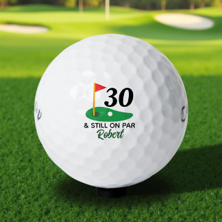 Balles De Golf Drôle cadeau personnalisé 30e anniversaire pour Go