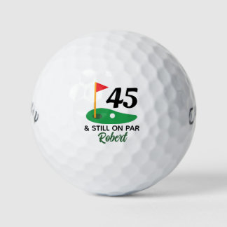 Balles De Golf Drôle cadeau personnalisé 45e anniversaire pour Go