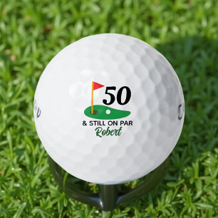 Balles De Golf Drôle cadeau personnalisé 50e anniversaire pour Go