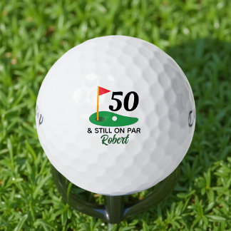Balles De Golf Drôle cadeau personnalisé 50e anniversaire pour Go