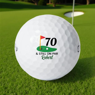Balles De Golf Drôle cadeau personnalisé 70e anniversaire pour Go