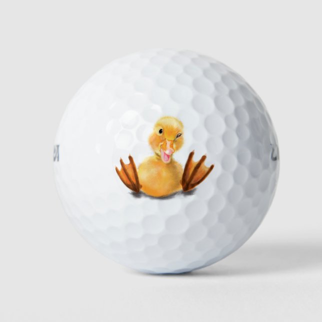 Balles De Golf Drôle Canard Jouer Wink Golf Balls (Devant)