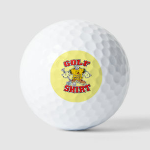 Balles De Golf Drôle Cartoon Golf Shirt cadeau pour les golfeurs