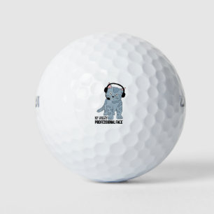 Balles De Golf Drôle Chat souriant professionnel Epic Sarcastique