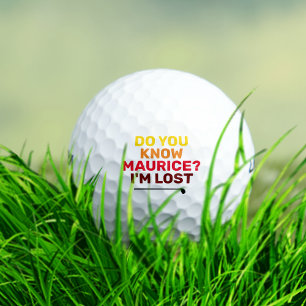 Balles De Golf Drôle Couleur Personnalisée Texte Perdu Boule Golf