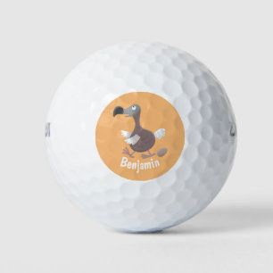 Balles De Golf Drôle dessin animé d'oiseau de dodo