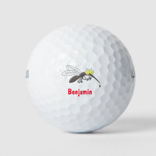 Balles De Golf Drôle dessin d'insecte moustique