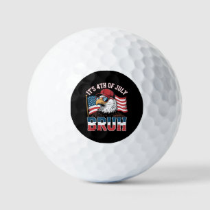 Balles De Golf Drôle du 4 juillet Bruh Aigle patriotique