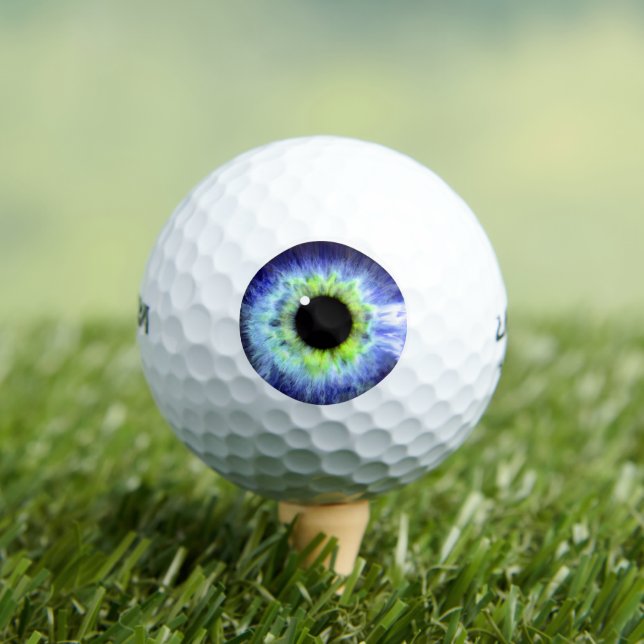 Balles De Golf Drôle Eyeball Golf Balls (T-shirt Insitu)