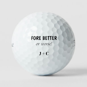 Balles De Golf Drôle FORE meilleur ou pire Couple Titleist