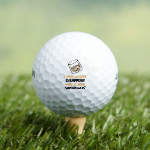 Balles De Golf Drôle je fais disparaître Whiskey