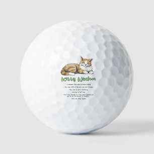 Balles De Golf Drôle Kitty sagesse
