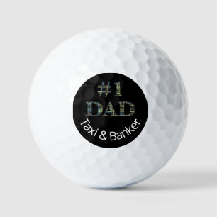 Balles De Golf Drôle No 1 Papa Fête du Père Personnalisée