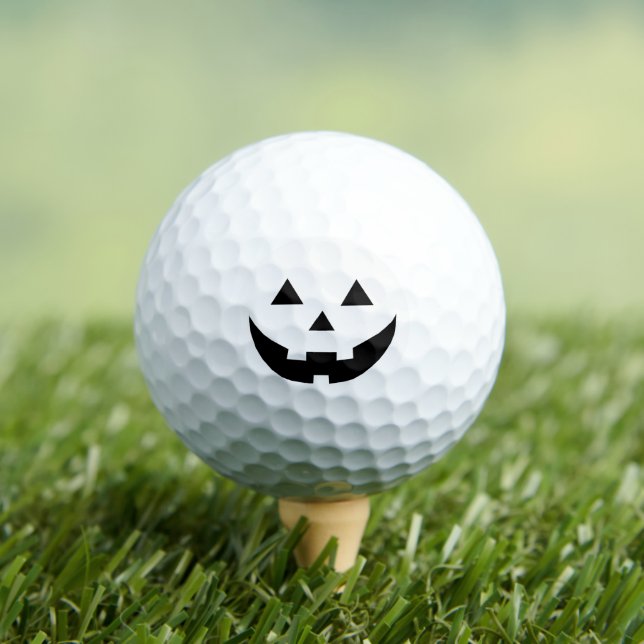 Balles De Golf Drôle noir Jack-o'-lantern éffrayant mignon Hallow (T-shirt Insitu)