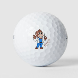 Balles De Golf Drôle orangoutan dessinateur docteur