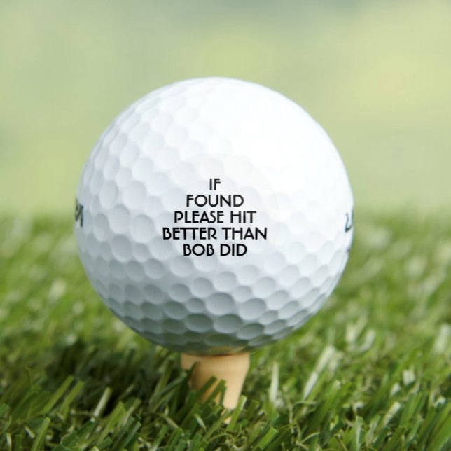 Balles De Golf Drôle Personnalisé (Créateur téléchargé)