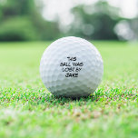 Balles De Golf Drôle personnalisé perdu<br><div class="desc">Vous cherchez des paroles drôles de balle de golf pour votre golfeur préféré? Ces balles de golf personnalisées comportent "cette balle a été perdue par [nom]" en lettres noires. Personnalisez avec le nom de votre golfeur pour un cadeau amusant et unique pour l'amoureux du golf dans votre vie.</div>