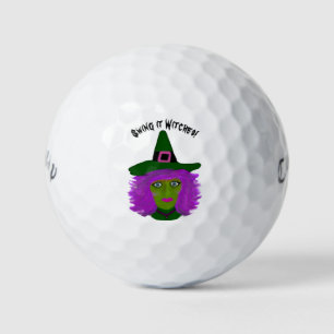 Balles De Golf Drôle Sorcière Halloween Golf Balls