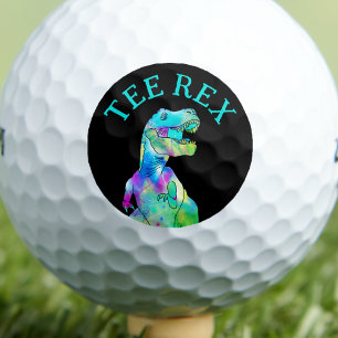 Balles De Golf Drôle Tee Rex Dinosaur Papa plaisanter
