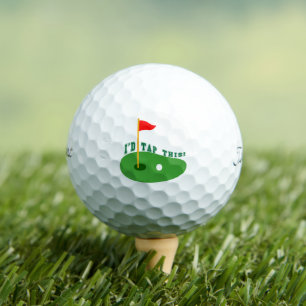Balles De Golf Drôle Titleist Golf Balls - 'I'd Tap This' Pun